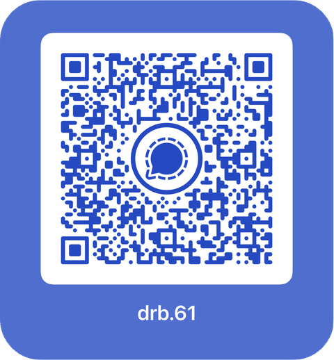 Signal QR code for Mark Blacklock, username drb.61
