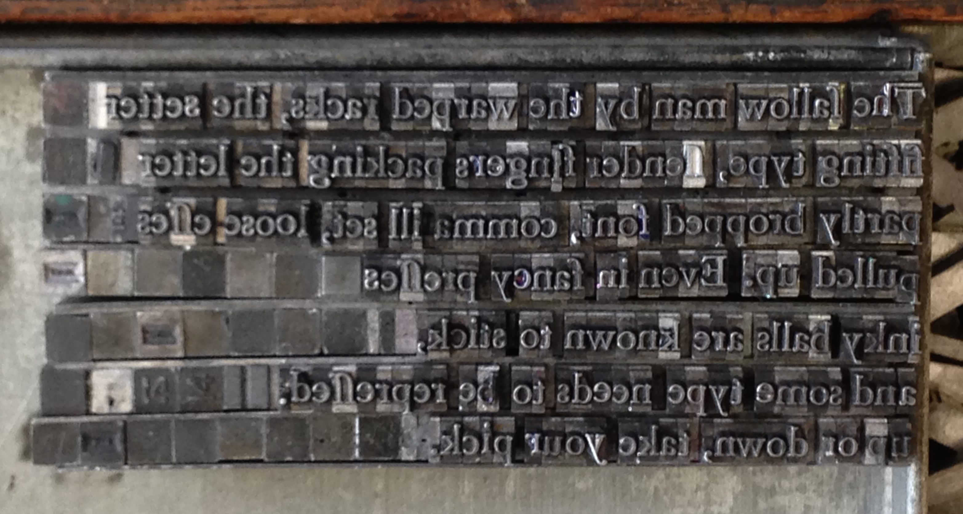 Sweat Themes: Turned-type and Upside-down Poetry
